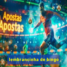 lembrancinha de bingo